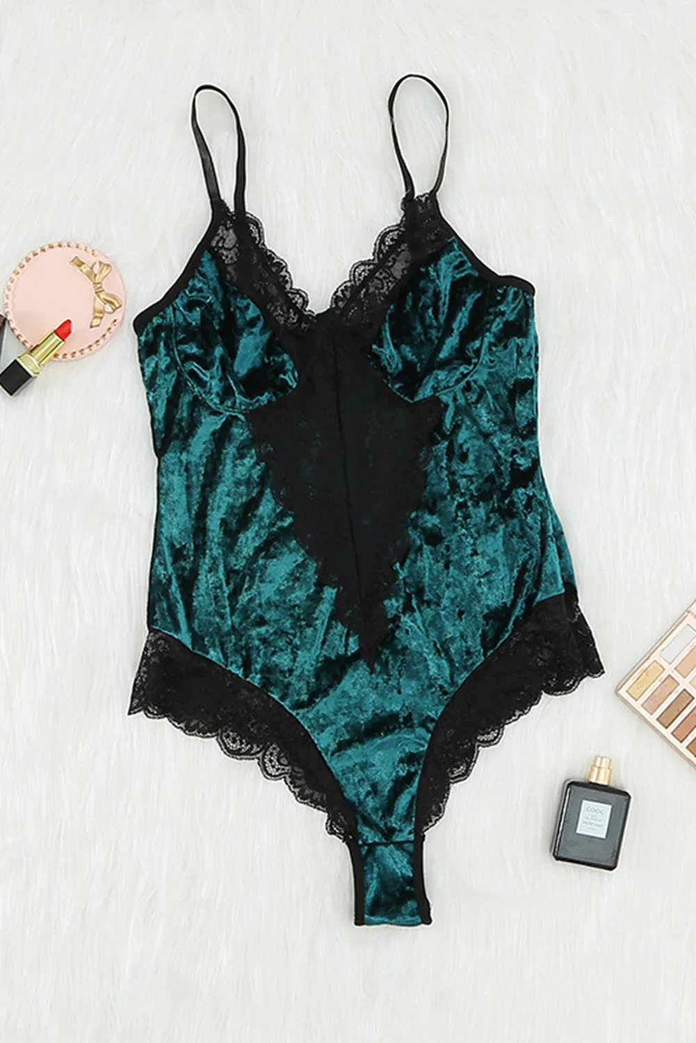 Lace Mesh Stitching Sexy Bodysuit