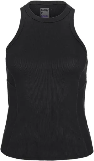 Lucky In Love One Love Ribbed Tank