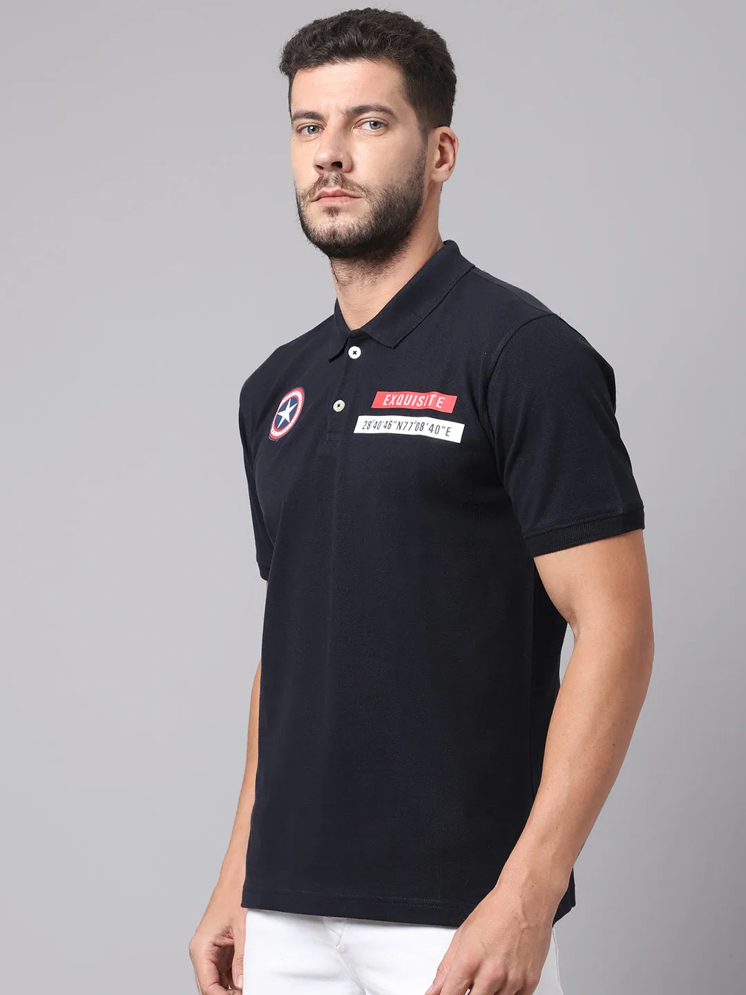 Men Navy T-Shirt