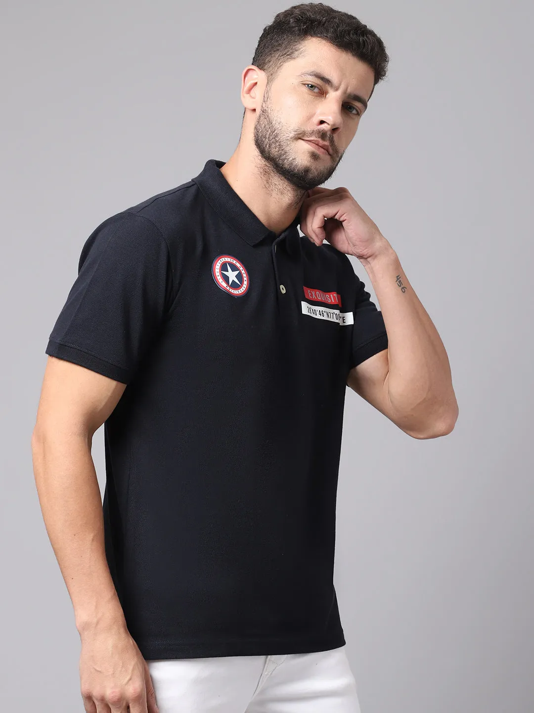 Men Navy T-Shirt