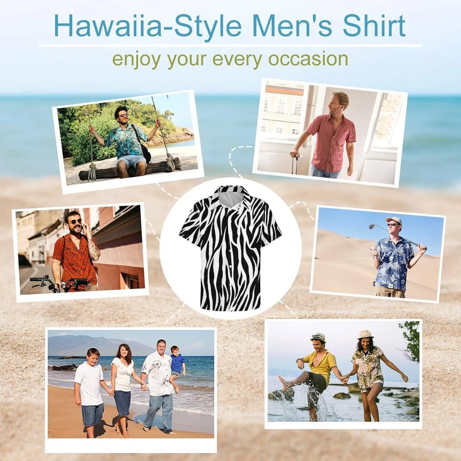 Men's Casual Button Down Short Sleeve Dress Work Shirt for Men