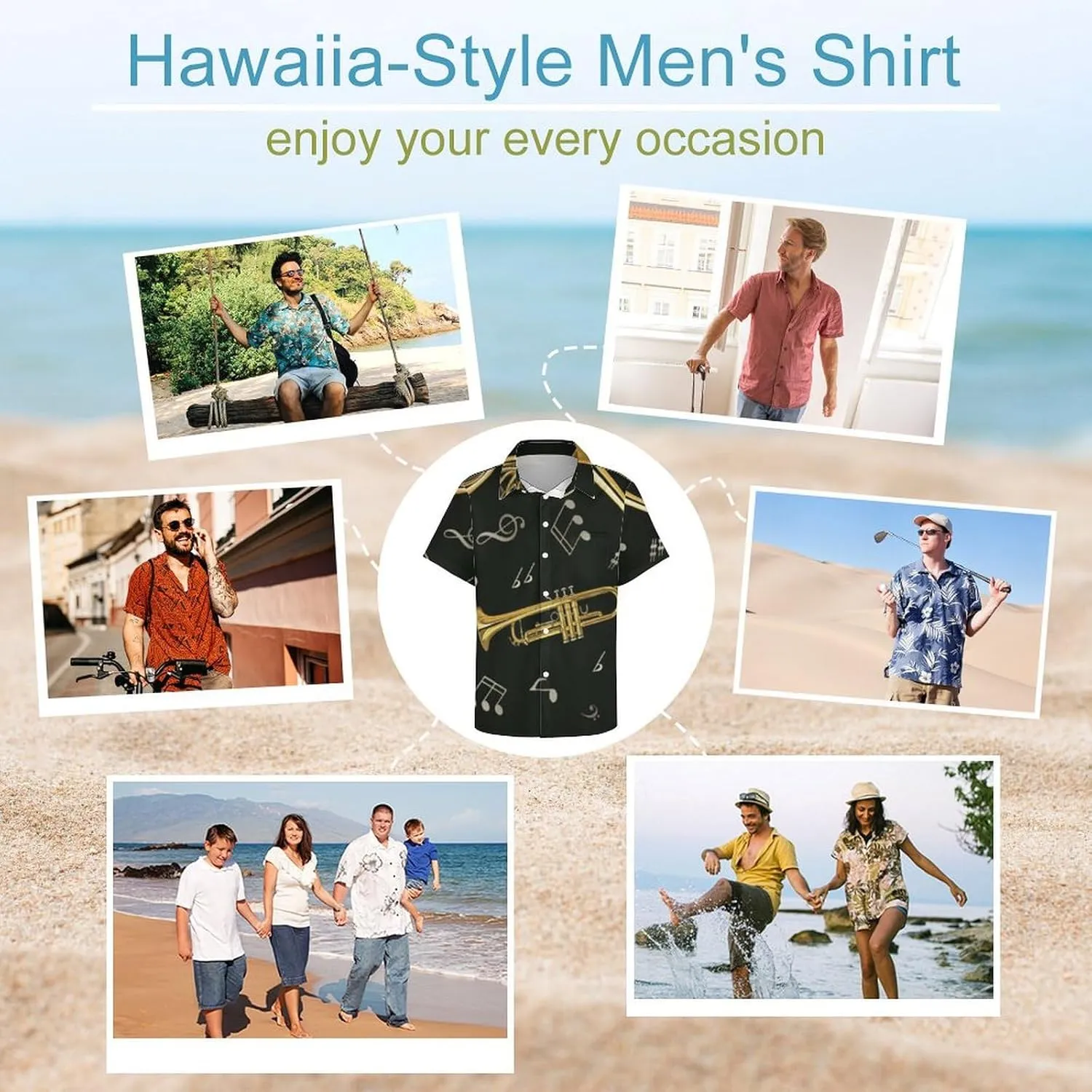 Men's Casual Button Down Short Sleeve Dress Work Shirt for Men