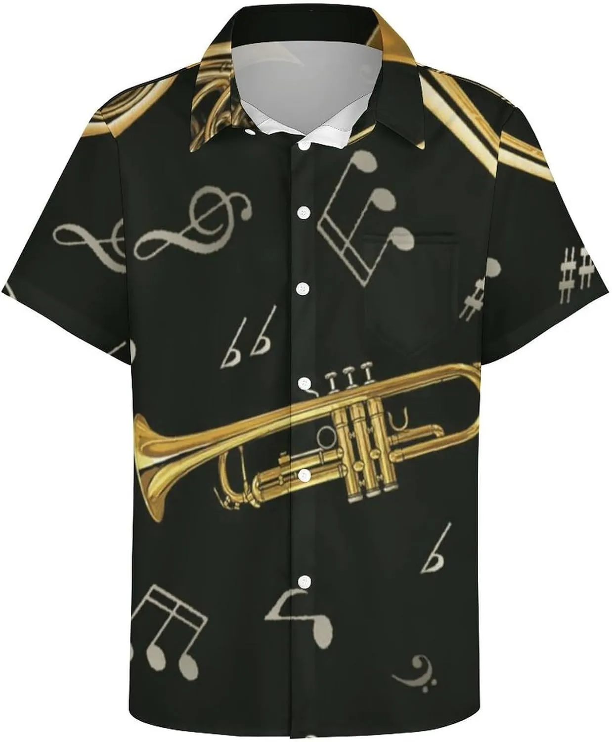Men's Casual Button Down Short Sleeve Dress Work Shirt for Men