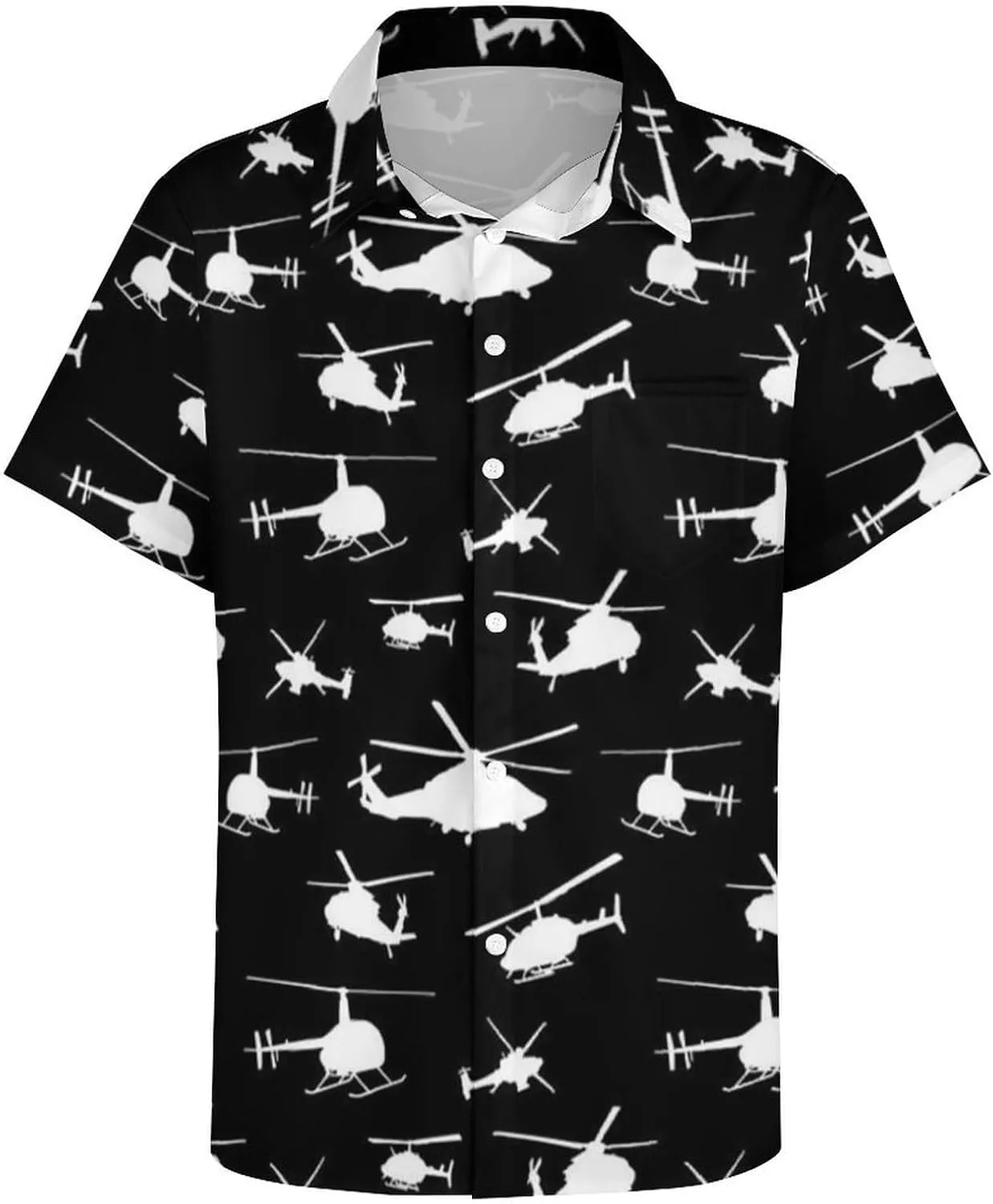 Men's Casual Button Down Short Sleeve Dress Work Shirt for Men