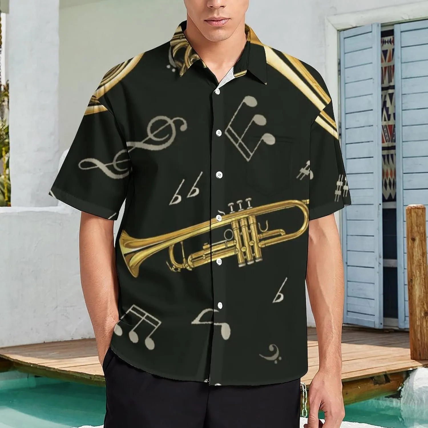 Men's Casual Button Down Short Sleeve Dress Work Shirt for Men