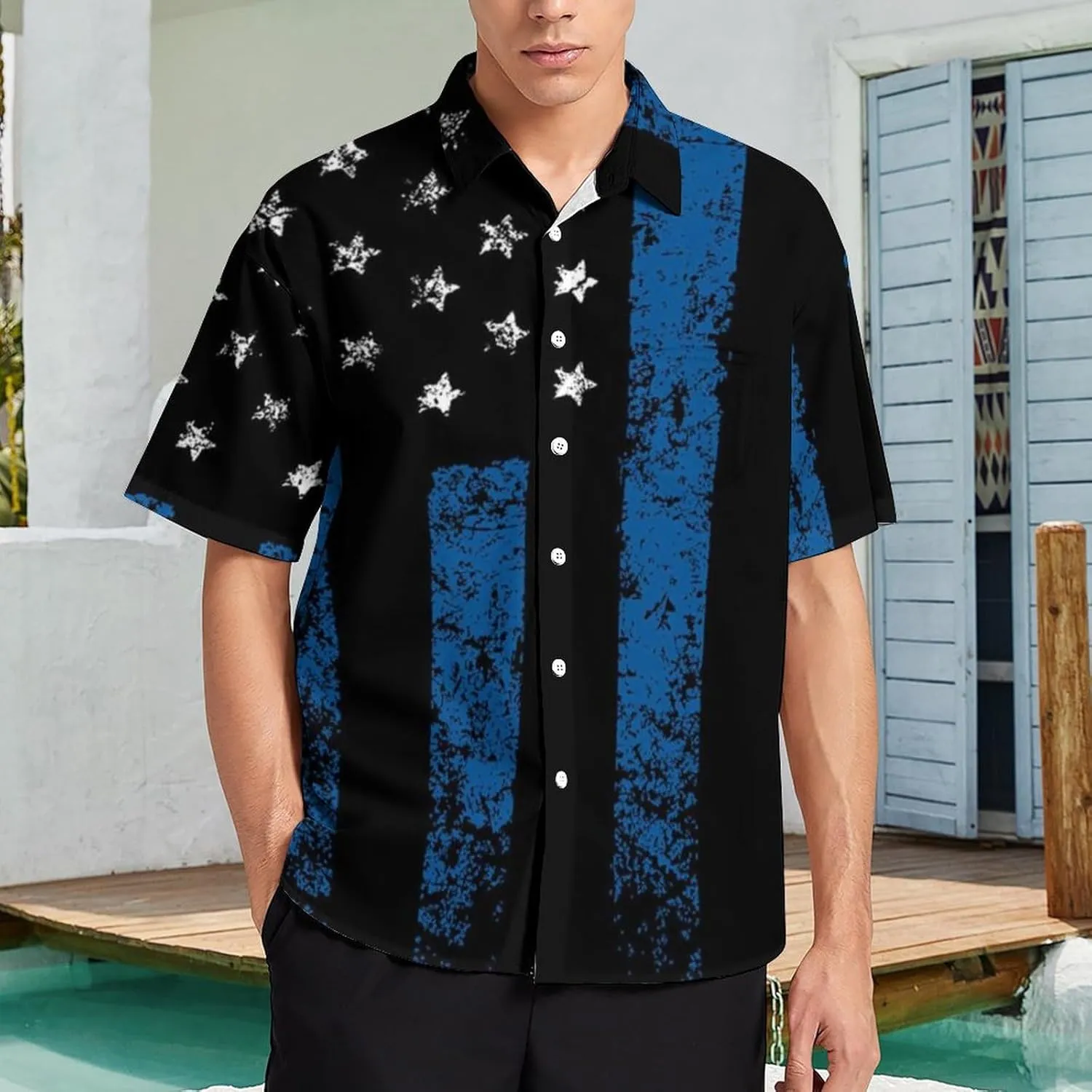Men's Casual Button Down Short Sleeve Dress Work Shirt for Men