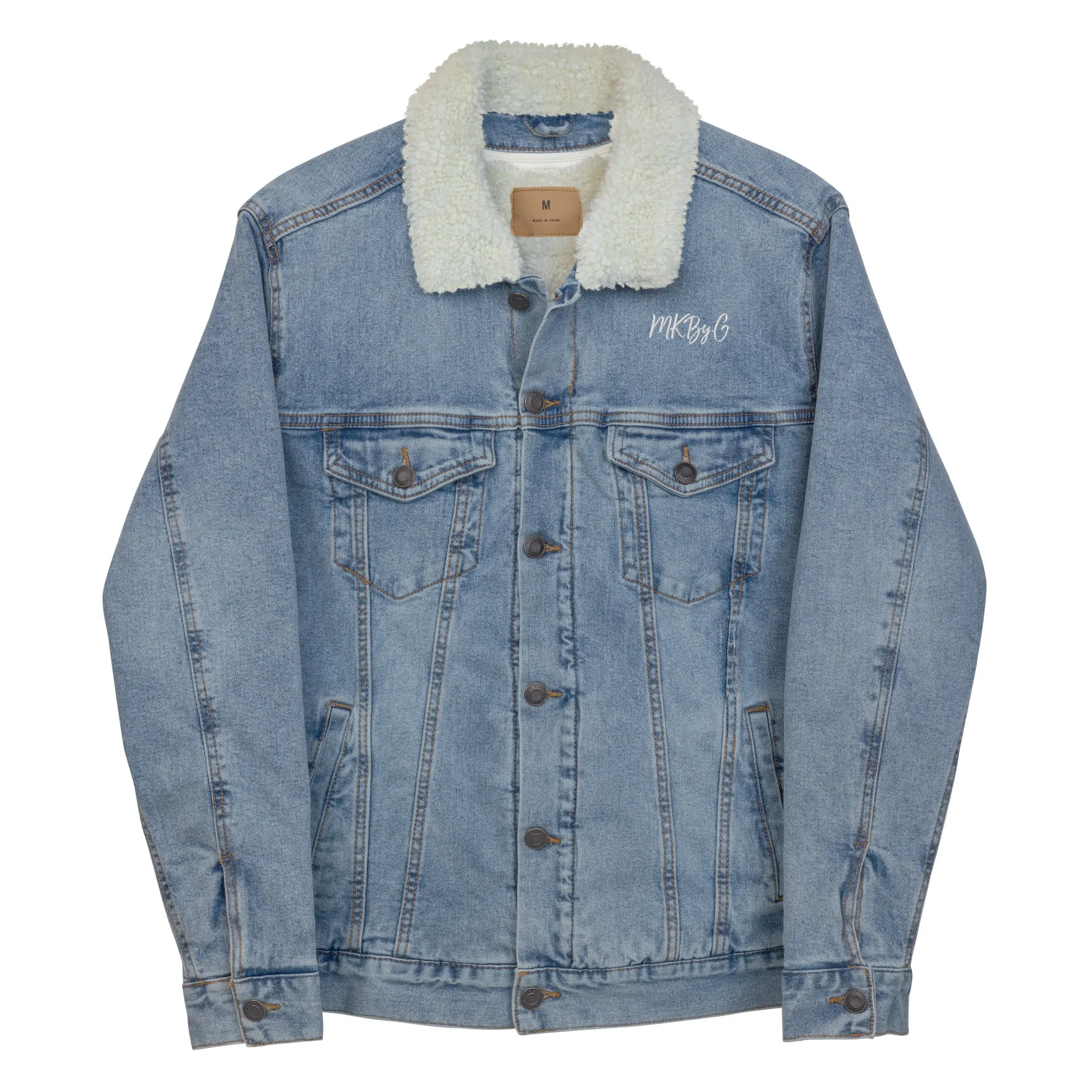 Men's Denim sherpa jacket