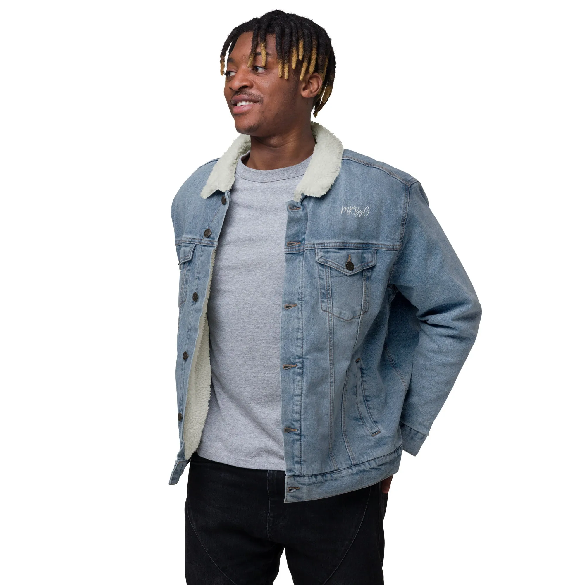 Men's Denim sherpa jacket