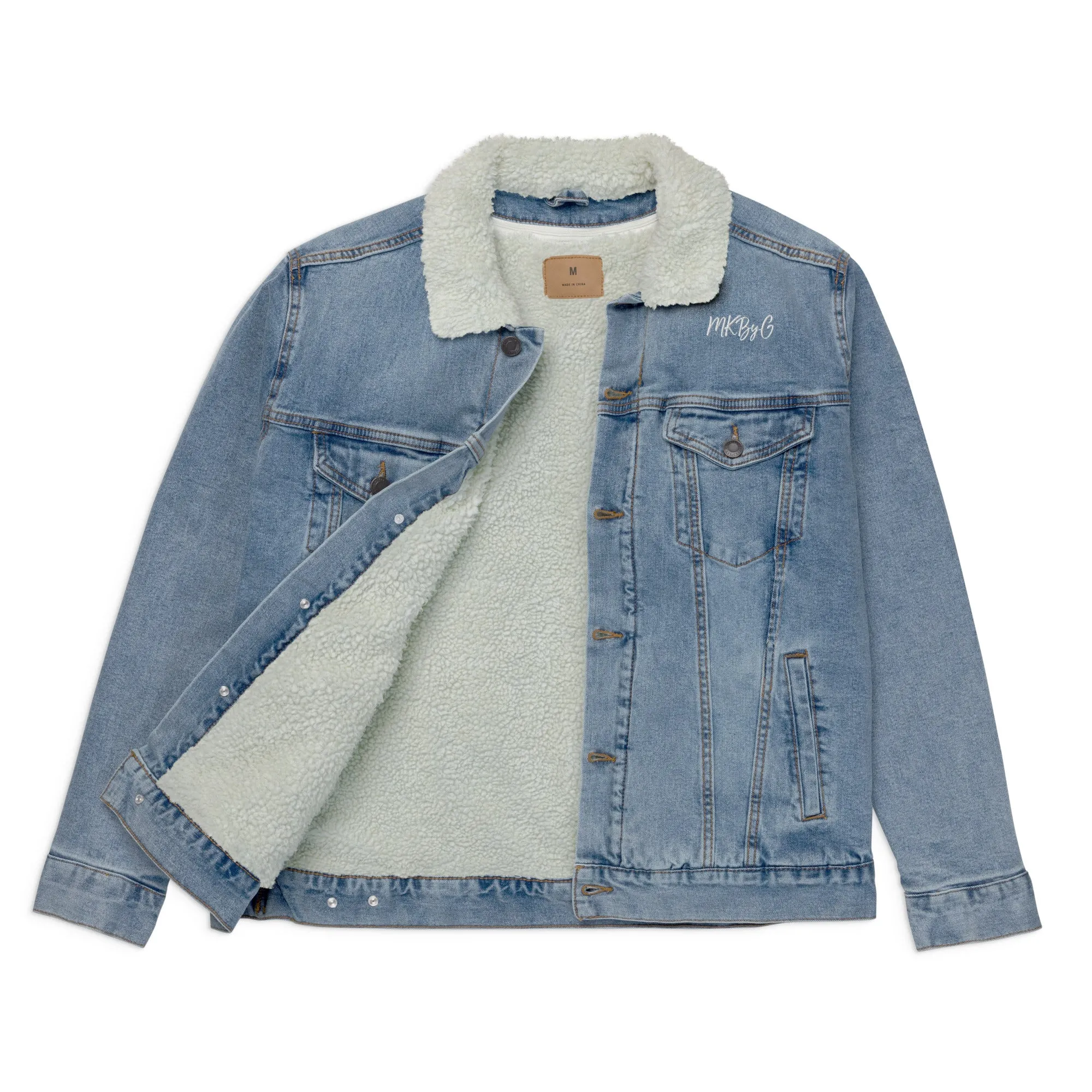 Men's Denim sherpa jacket