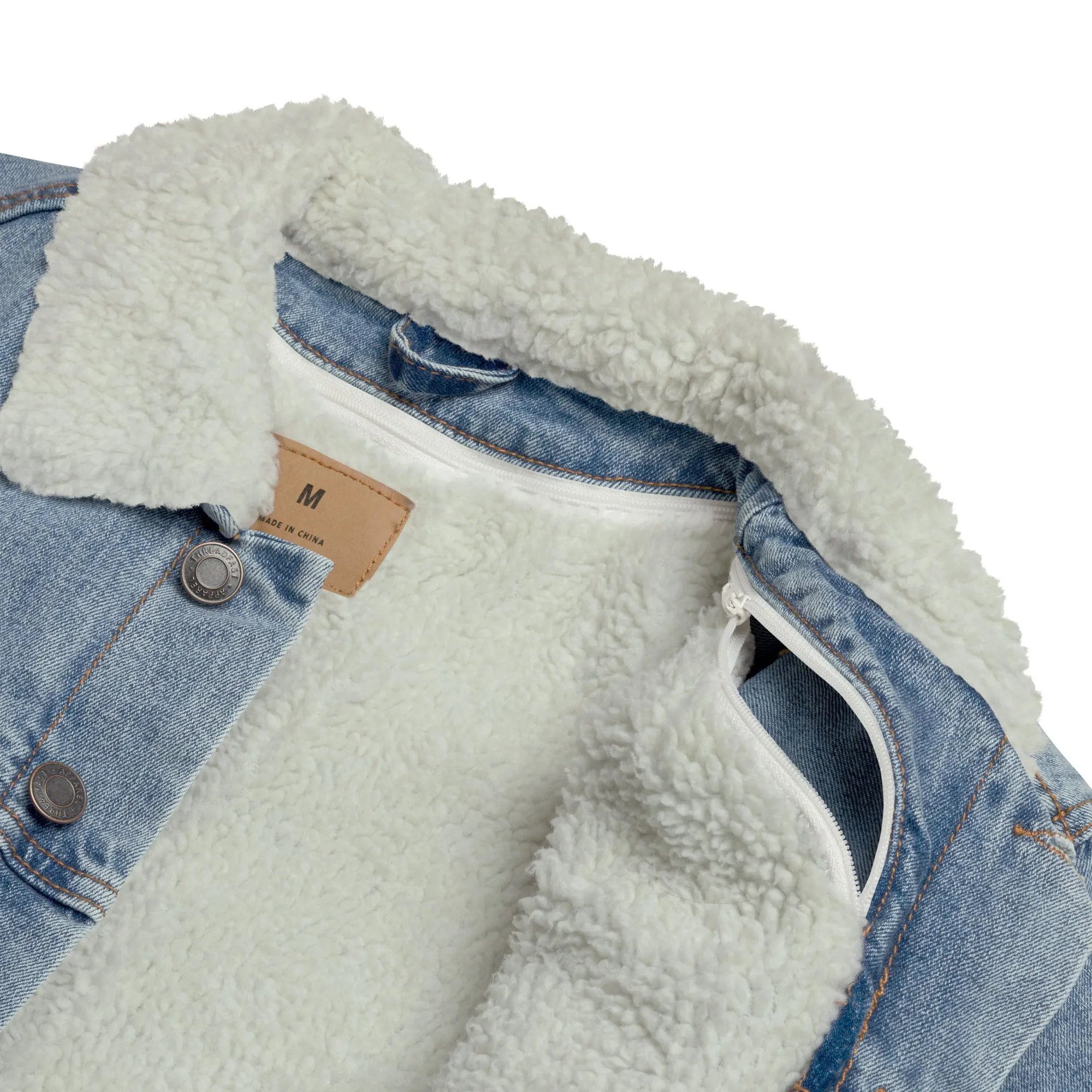 Men's Denim sherpa jacket