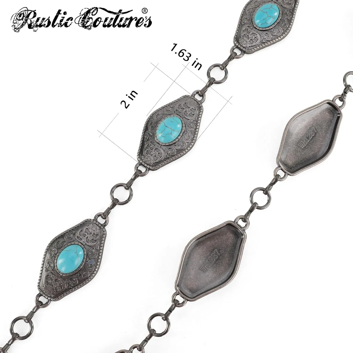 Montana West Rustic Couture's Large Western Concho Metal Belts for Women Cowgirl