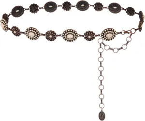 Montana West Rustic Couture's Large Western Concho Metal Belts for Women Cowgirl