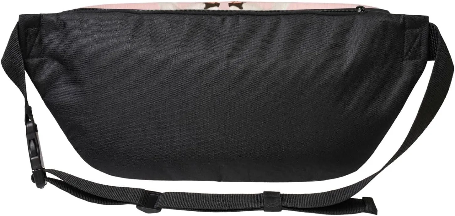 Pair Of Swans With Pink Bows Fanny Pack For Women Man, Waist Belt Bag Crossbody For Sports Travel Hiking Running Jogging