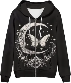 Plus Size Sweatshirts for Women XS-5XL Women's Athletic Jackets Hooded Sweatshirt Fall Outwear Coat