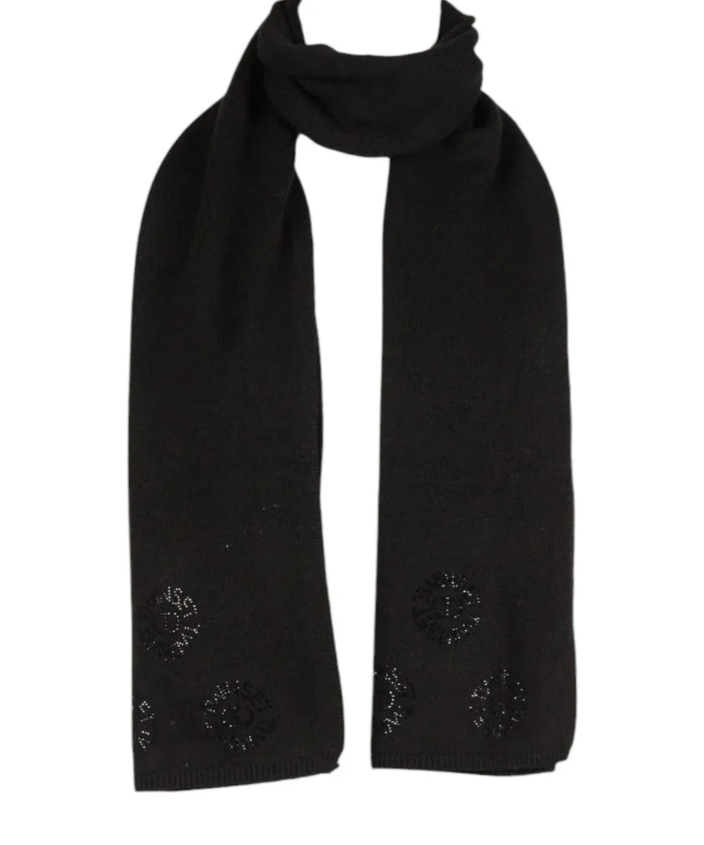 Sciarpa Nera Twinset con Strass
