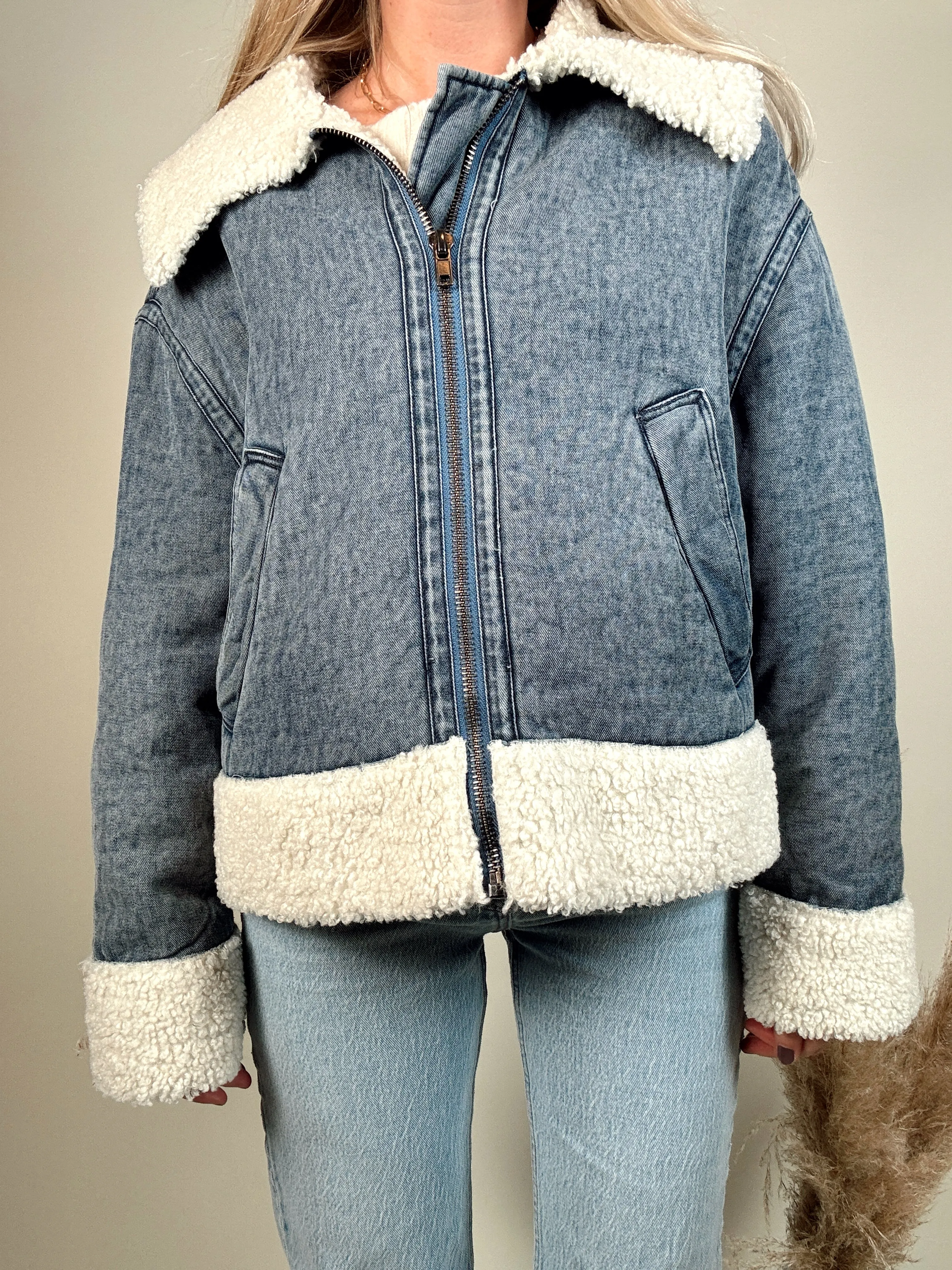 Sherpa Denim Jacket
