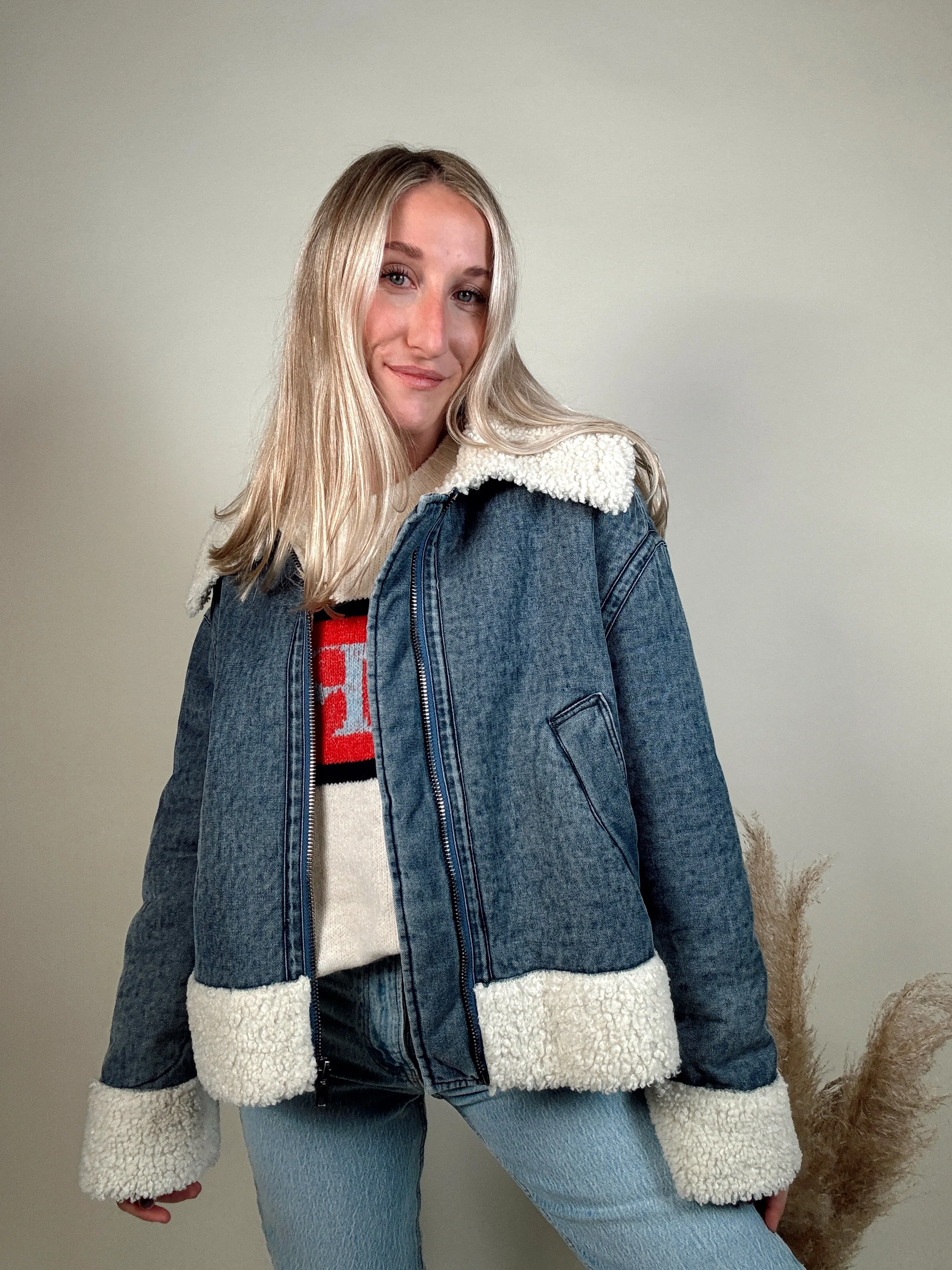 Sherpa Denim Jacket