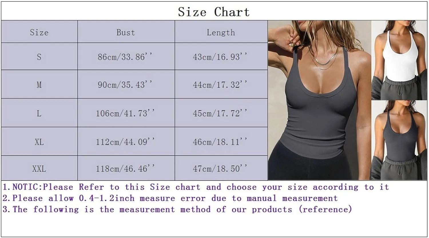 Sleeveless Workout Tops for Women U Neck Racerback Basic Tank Summer Camisole Slim Fit Ladies Shaping Tank Tops