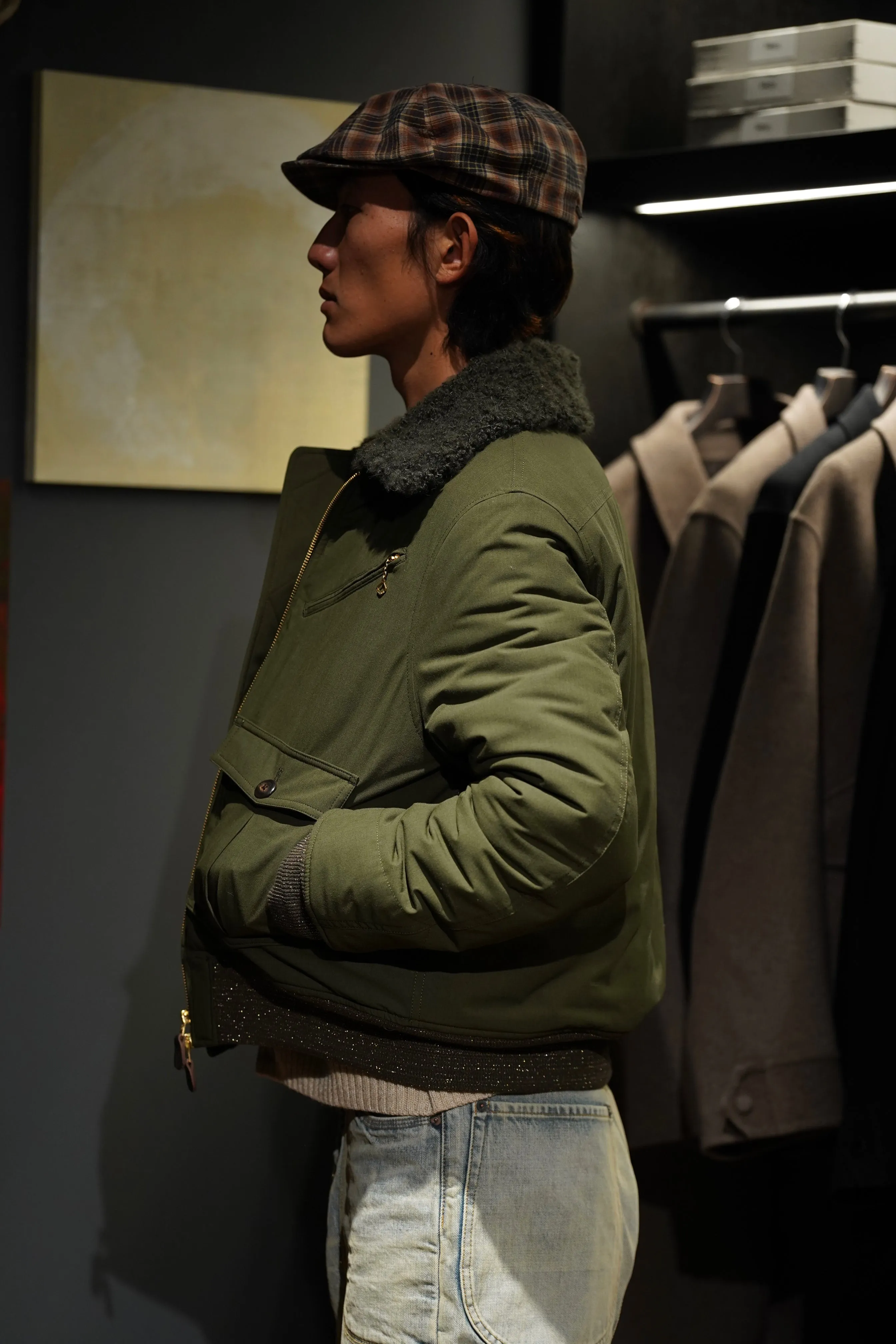STEAF GLEAM FLIGHT JACKET (EARTH GREEN)