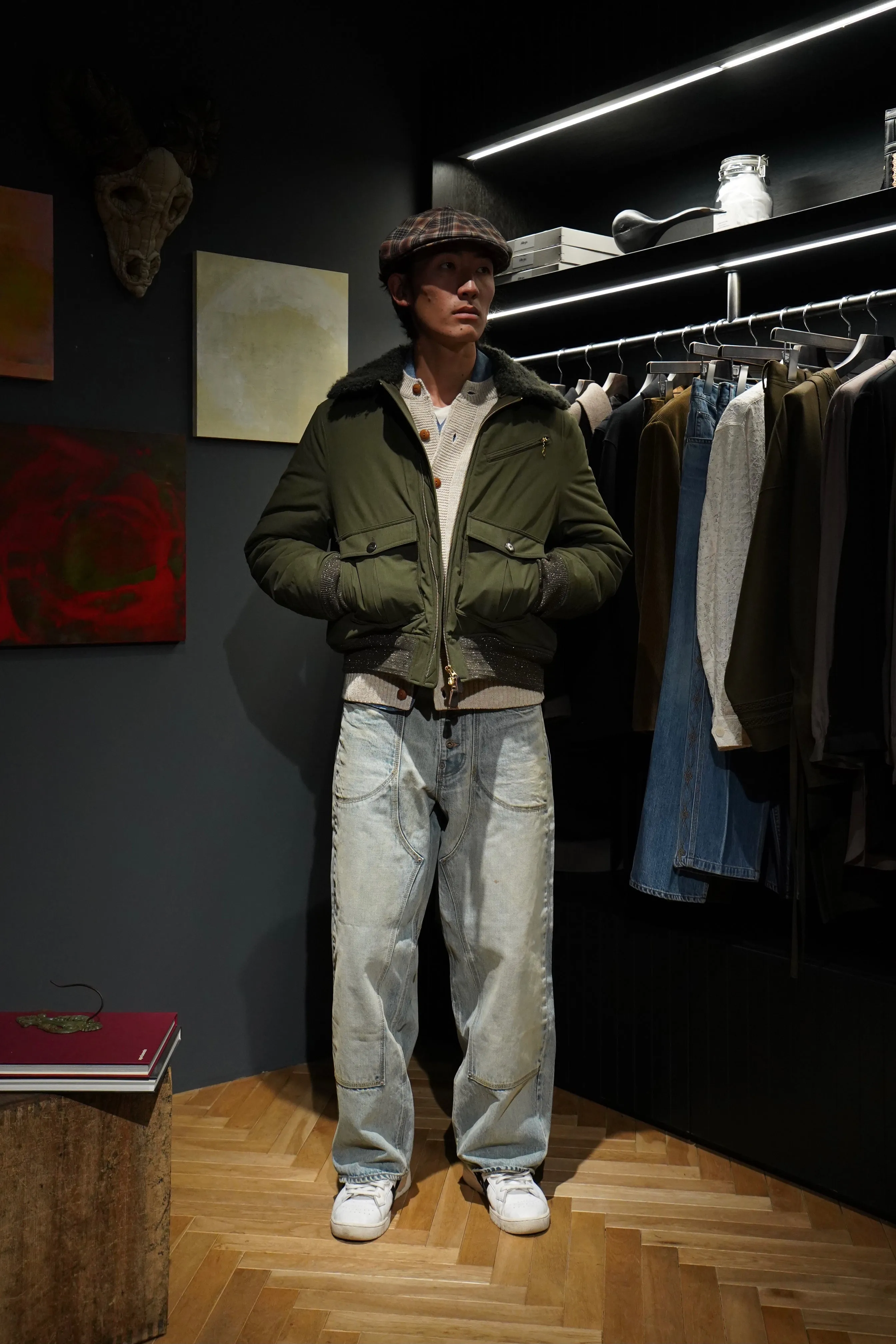 STEAF GLEAM FLIGHT JACKET (EARTH GREEN)