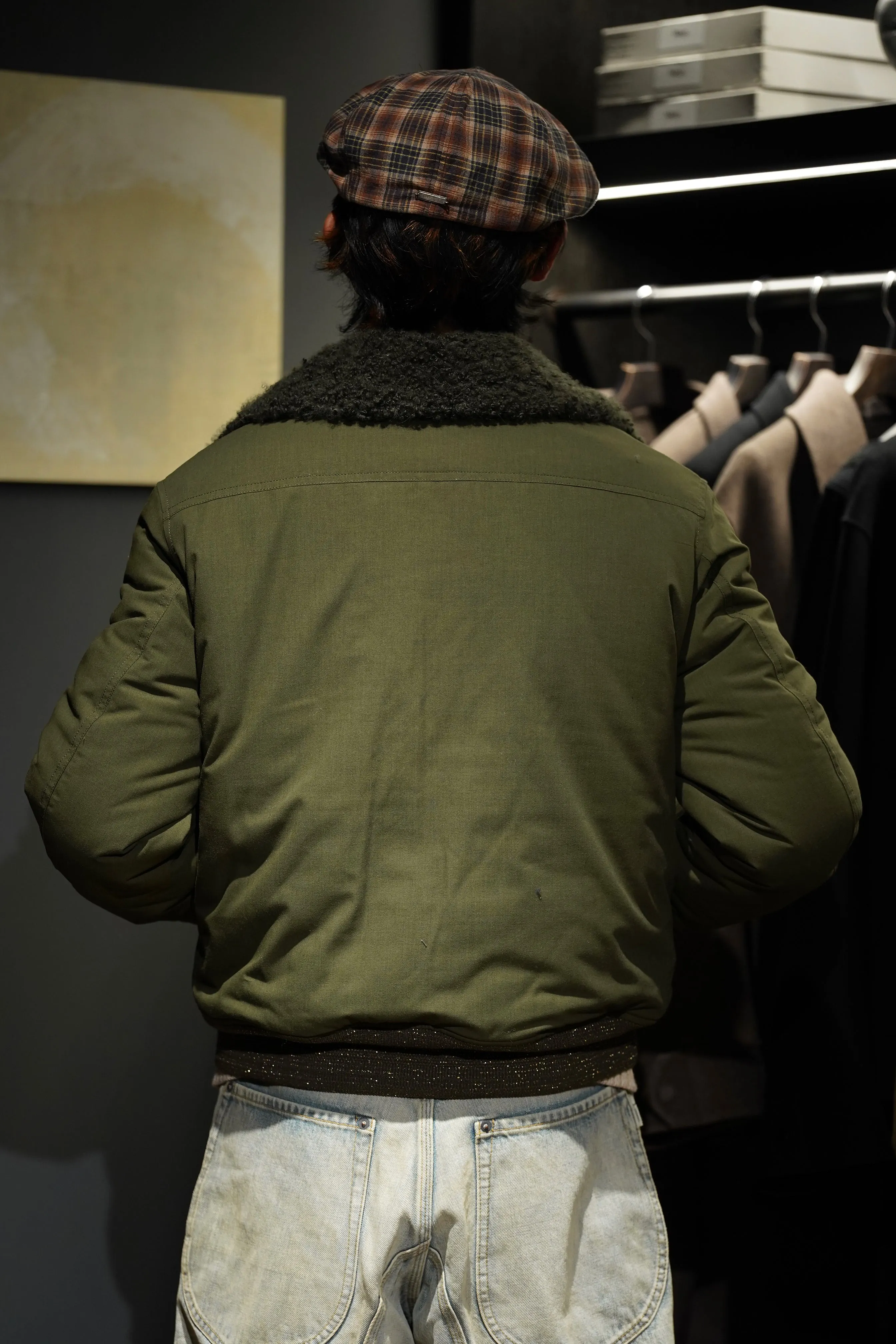 STEAF GLEAM FLIGHT JACKET (EARTH GREEN)
