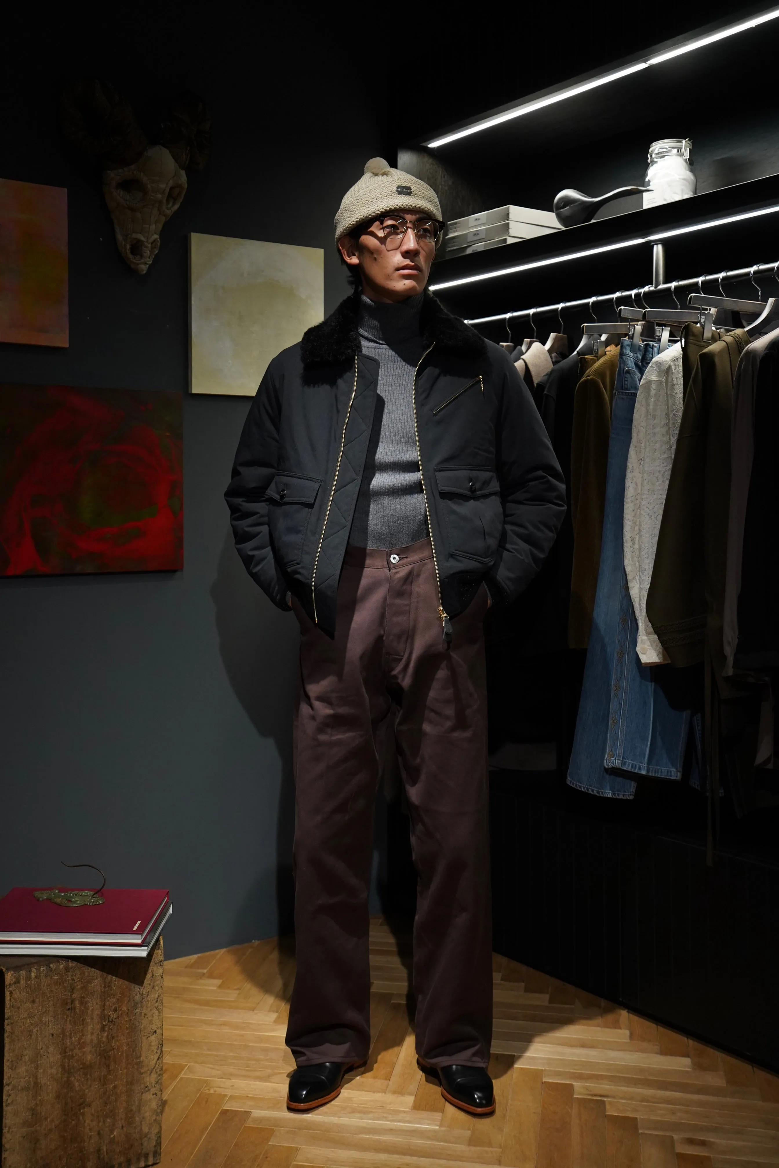 STEAF GLEAM FLIGHT JACKET (SPACE BLACK)