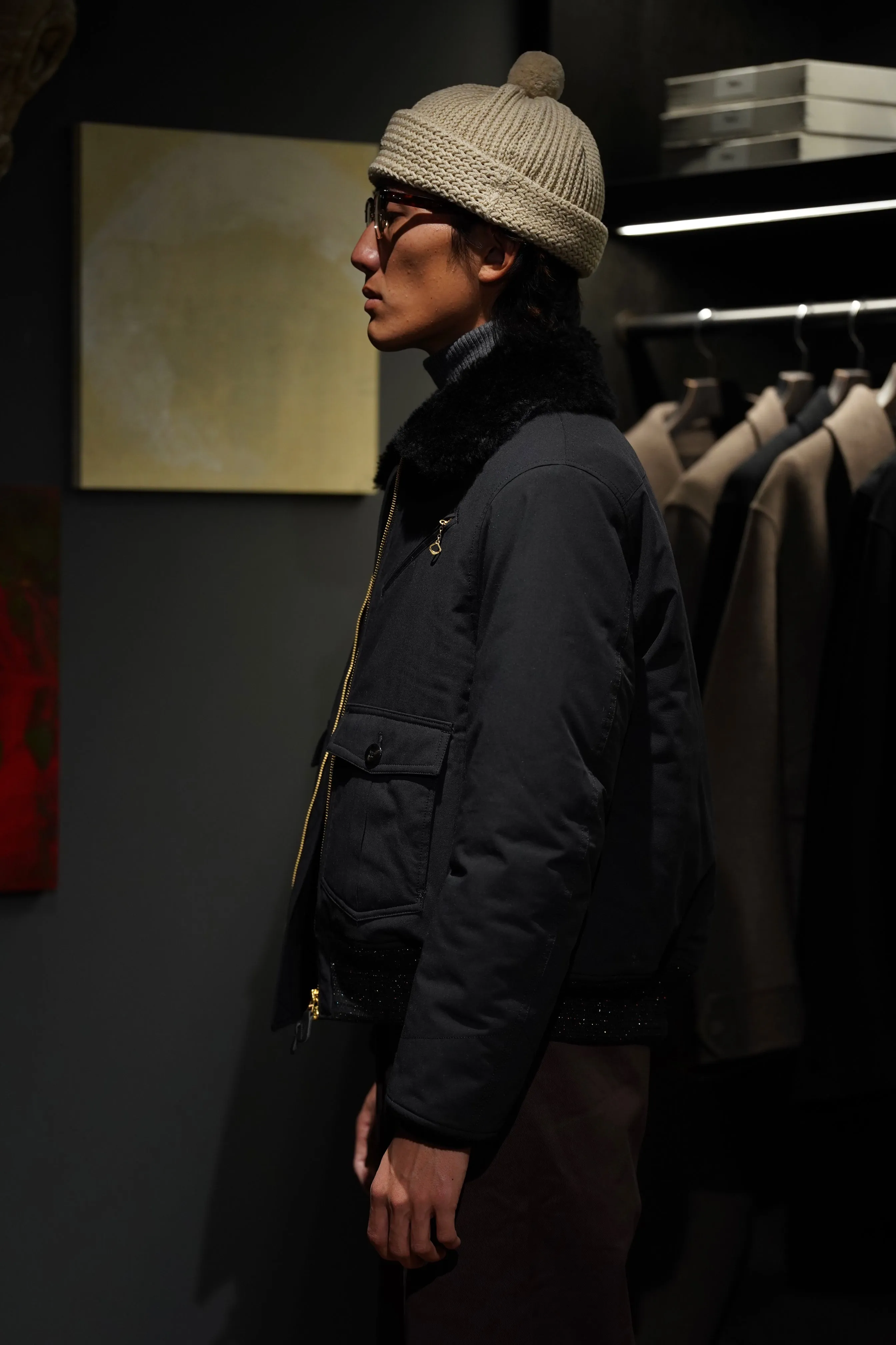 STEAF GLEAM FLIGHT JACKET (SPACE BLACK)