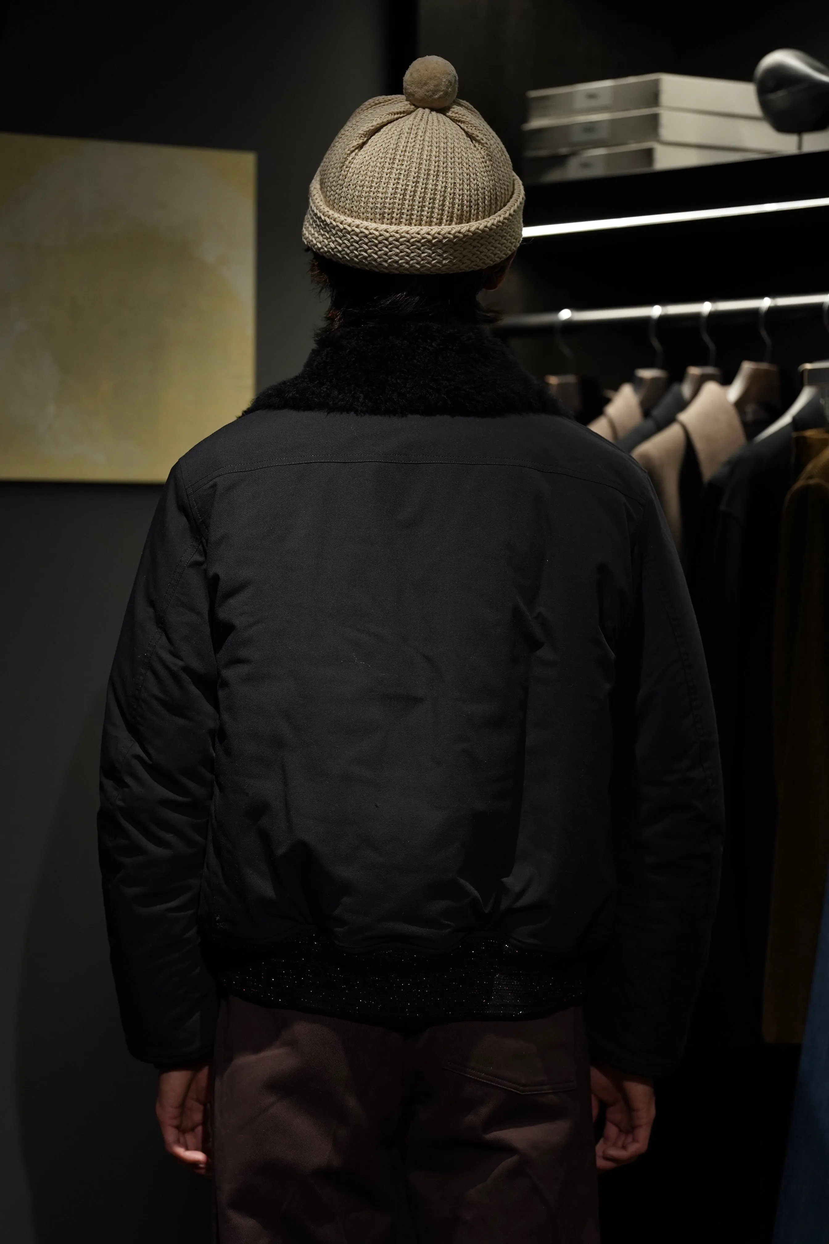 STEAF GLEAM FLIGHT JACKET (SPACE BLACK)