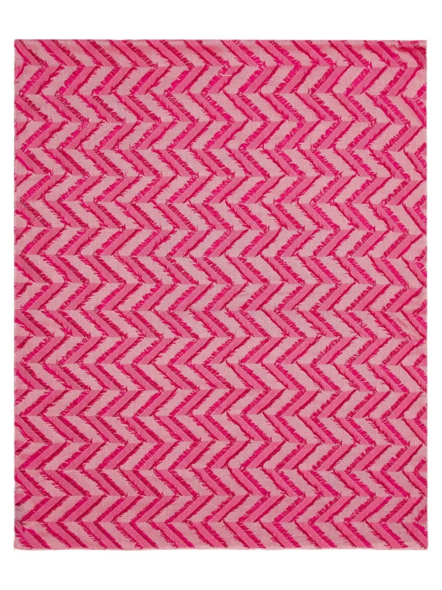 Stola Elegante in Misto Modal e Viscosa con Motivo Chevron Fil Coupé