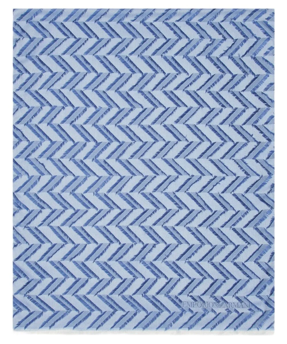Stola Elegante in Misto Modal e Viscosa con Motivo Chevron Fil Coupé