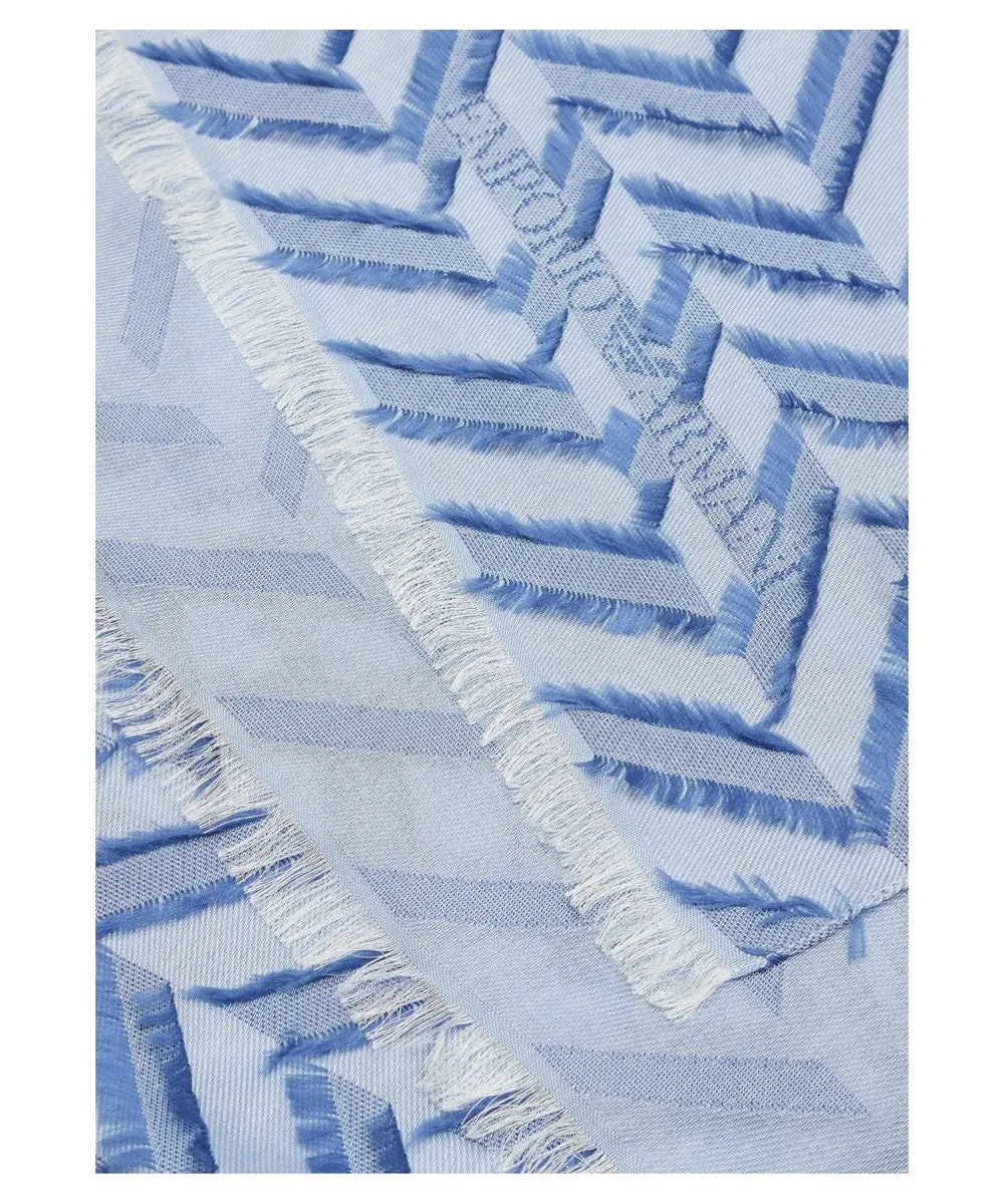 Stola Elegante in Misto Modal e Viscosa con Motivo Chevron Fil Coupé