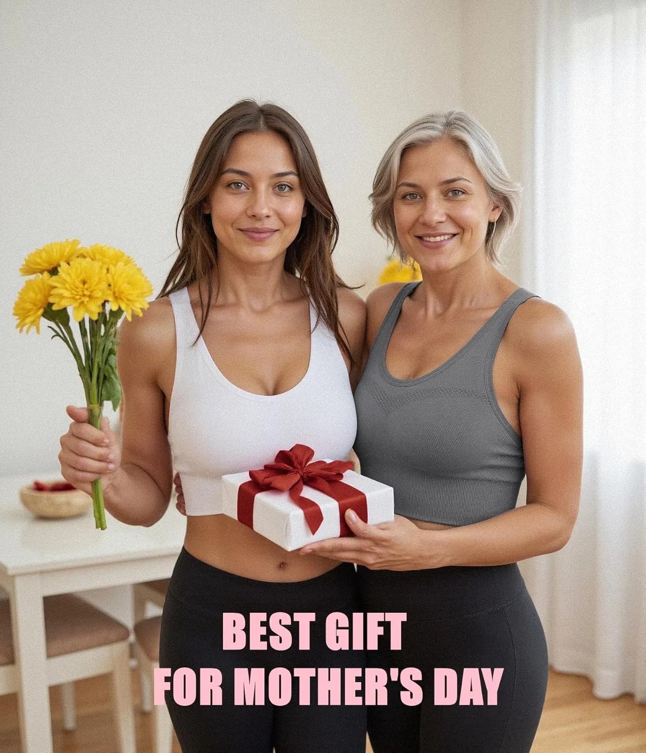 Sykooria Adjustable Sports Bra for Women High Support Padded Workout Tops Packs Gym Fitness Running Yoga Bras