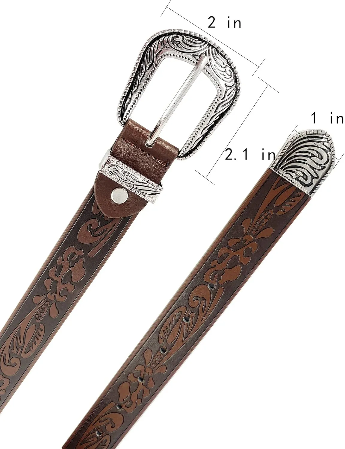 TOPACC Western Fashion Cowgirl Cowboy belts for Girls Women Boys Jeans Pants Dresses
