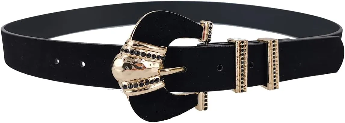TOPACC Western Fashion Cowgirl Cowboy belts for Girls Women Boys Jeans Pants Dresses