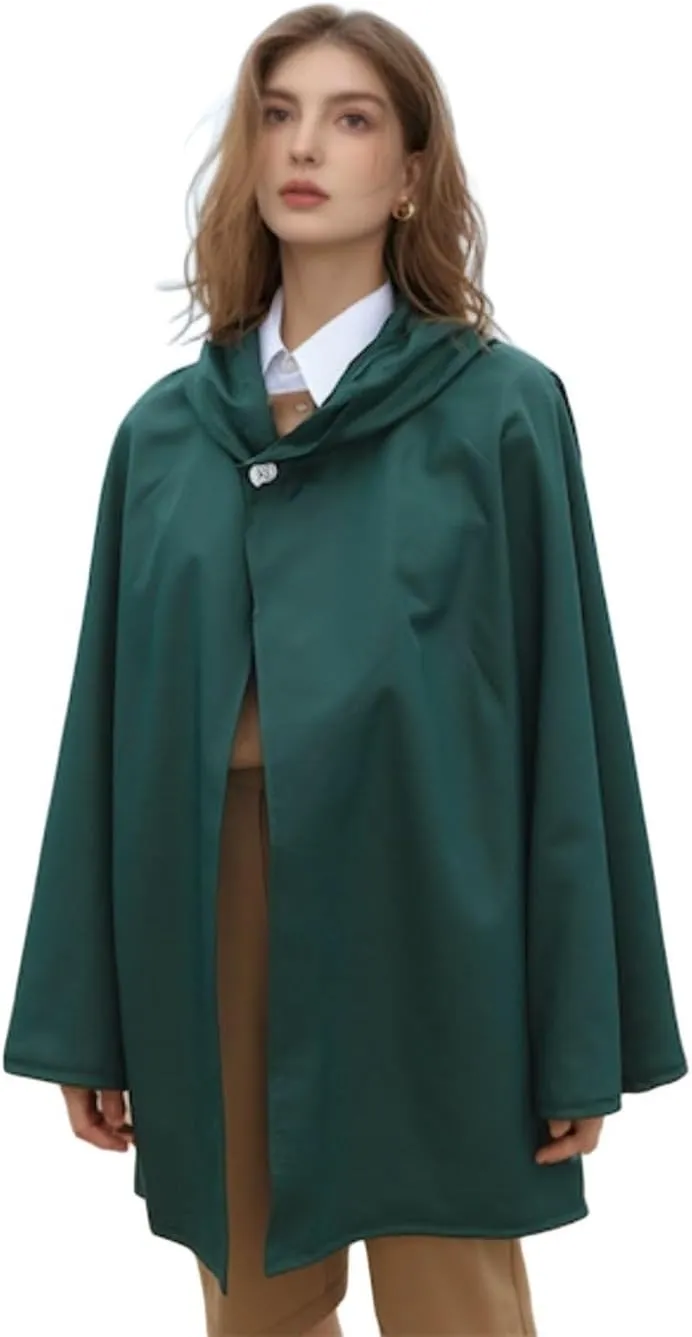 Unisex Anime Hooded Cosplay Cloak - Cloth Cosplay Costume Halloween Cape Green