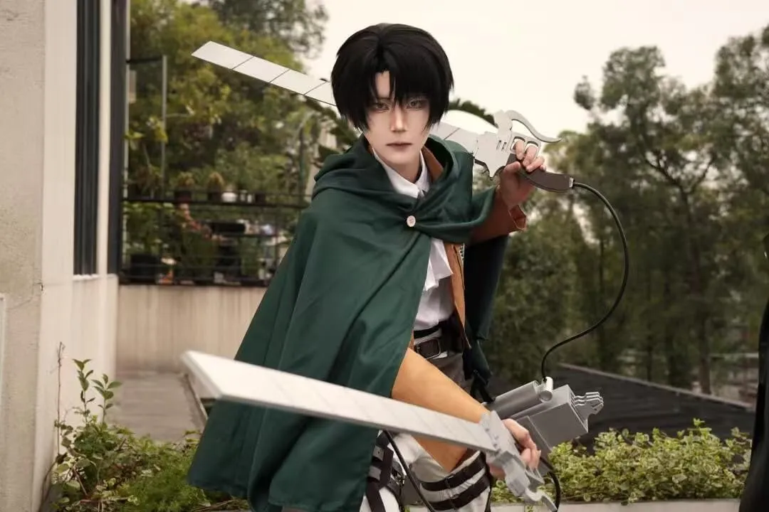 Unisex Anime Hooded Cosplay Cloak - Cloth Cosplay Costume Halloween Cape Green