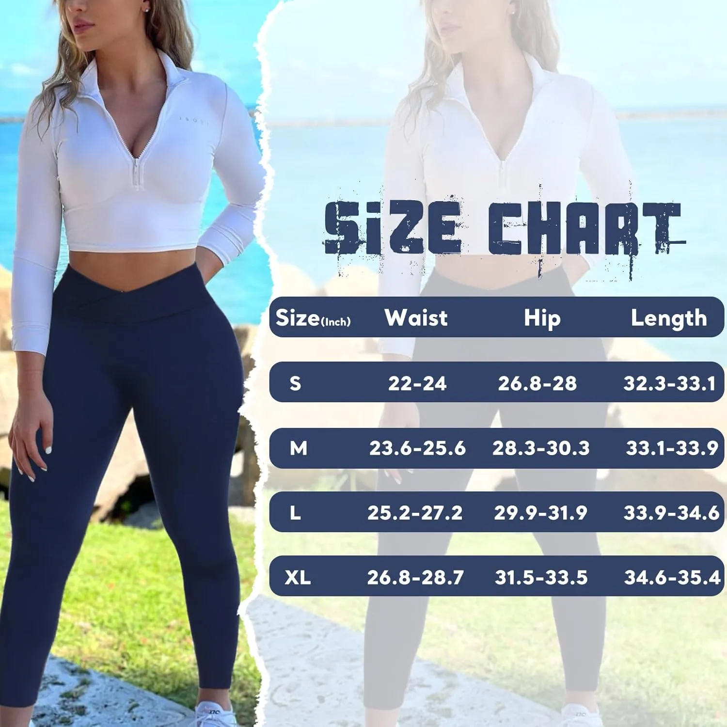 V Waist Scrunch Butt Lifting Leggings for Women Seamless Workout Gym Leggings High Waist Tummy Control Yoga Pants