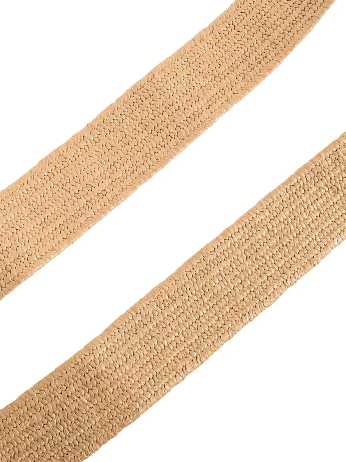 Verdusa Women's Round Buckle Straw Belts Boho Braided Waist Belt