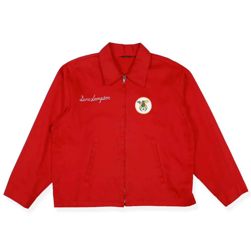 Vintage Shriners Egypt Red Coaches Jacket XL