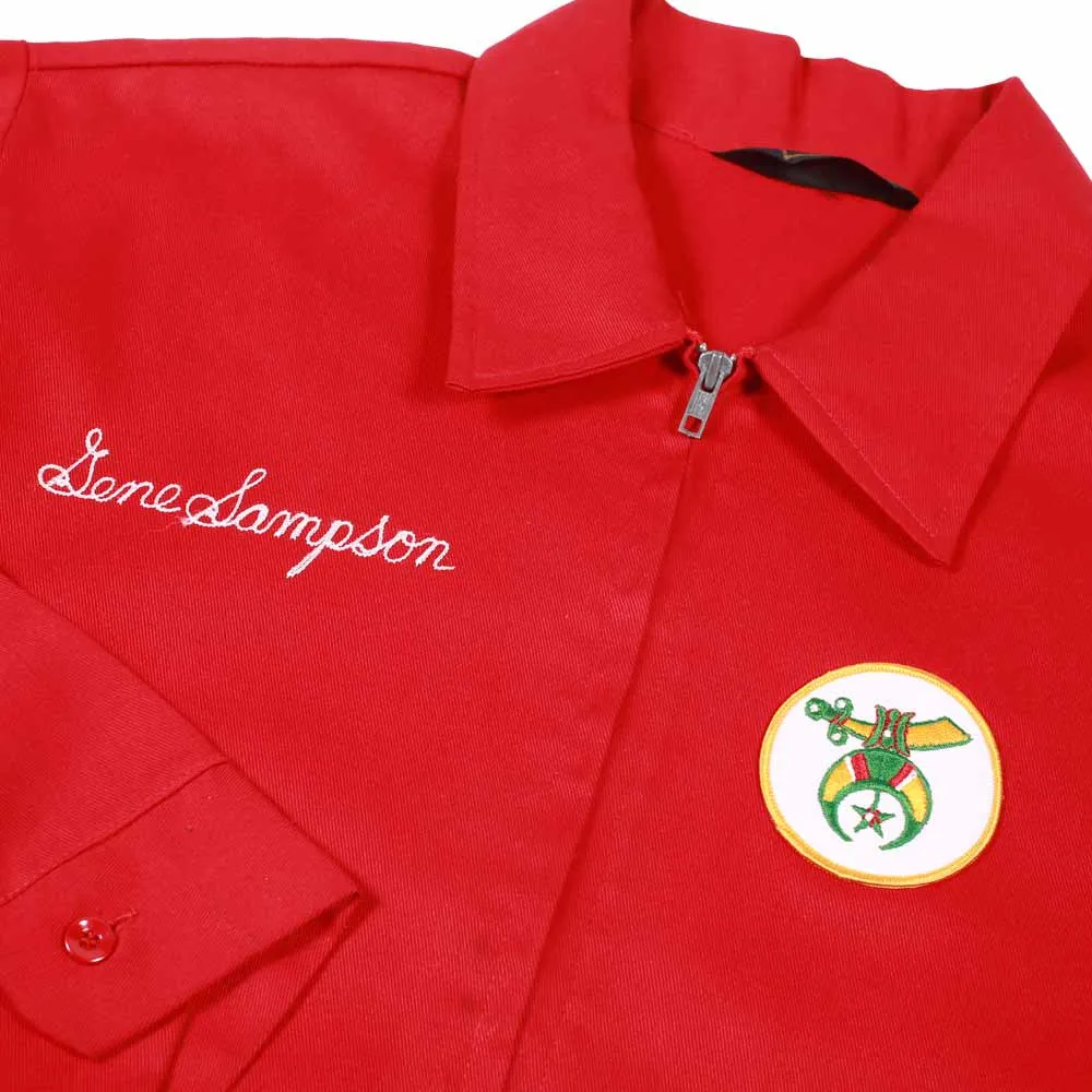 Vintage Shriners Egypt Red Coaches Jacket XL