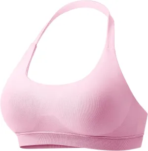 VOYJOY Women Workout Impact Bras Medium Low Support Halter Sports Bras Seamless Open Back Gym Padded Yoga Crop Top