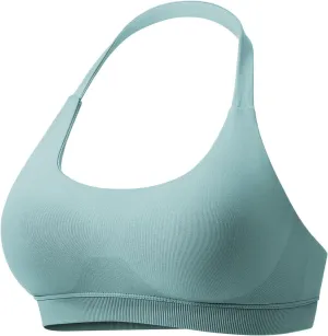 VOYJOY Women Workout Impact Bras Medium Low Support Halter Sports Bras Seamless Open Back Gym Padded Yoga Crop Top