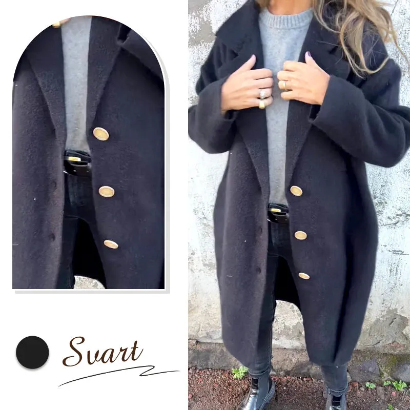 Winter SpecialsWomen's Long-sleeve Tweed Lapel Coat
