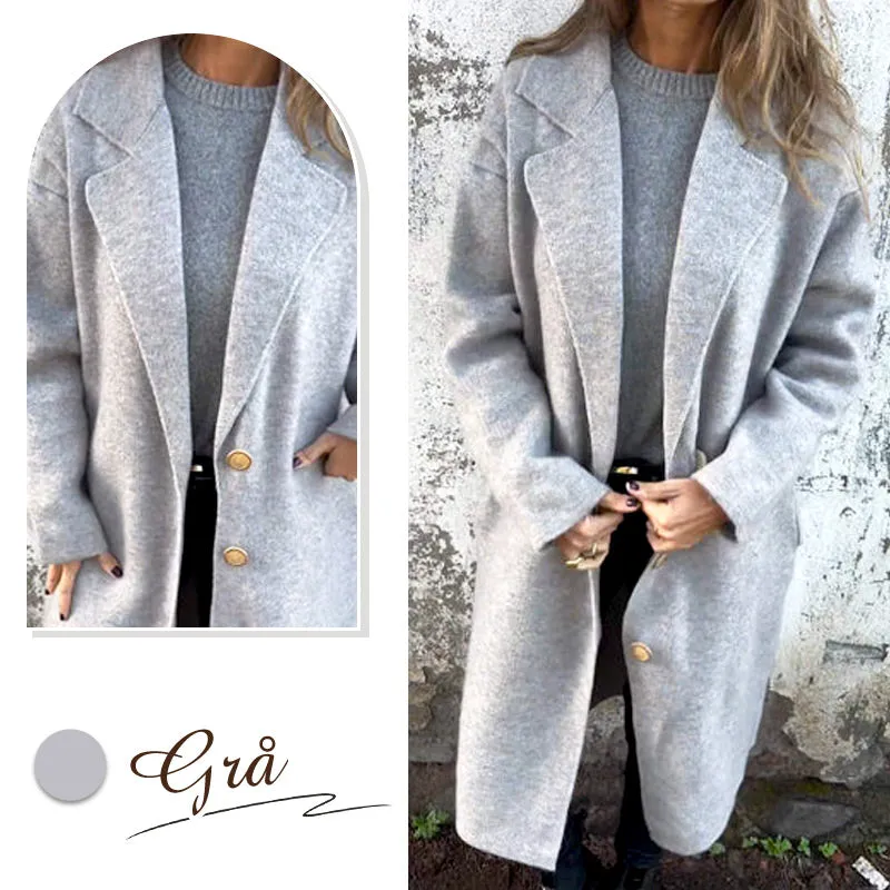 Winter SpecialsWomen's Long-sleeve Tweed Lapel Coat