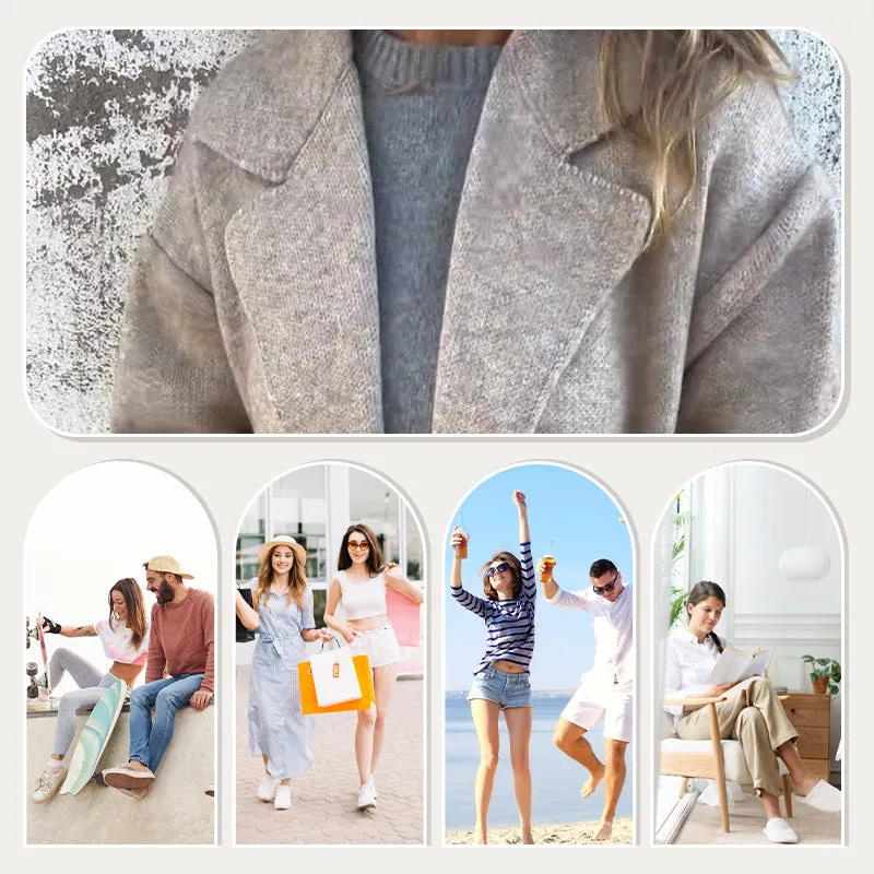Winter SpecialsWomen's Long-sleeve Tweed Lapel Coat