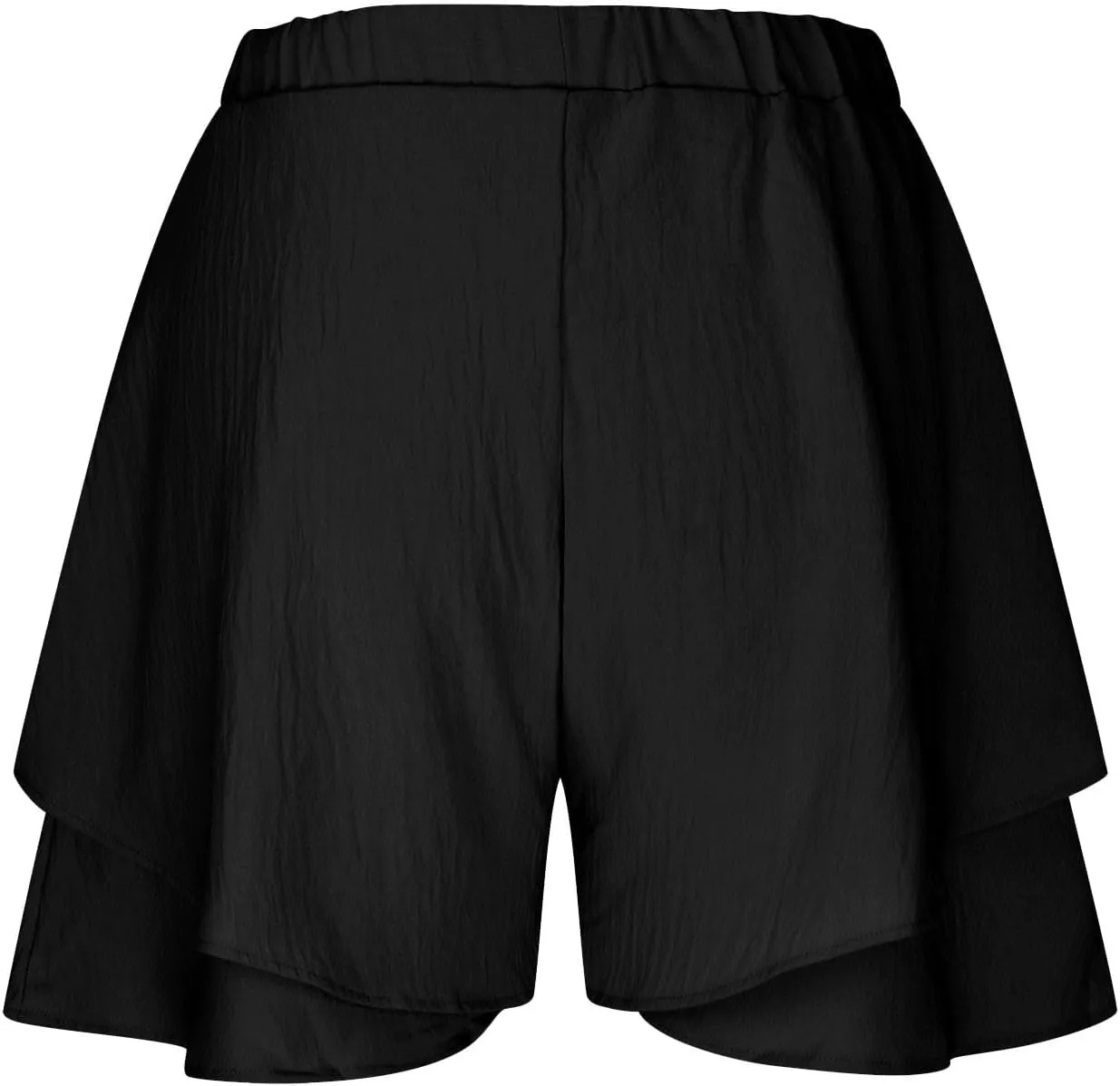Women High Waist Ruffle Mini Shorts Skirt Layered Ruffle Hem Flared Short Flowy Casual Swing Beach Mini Short Skirt