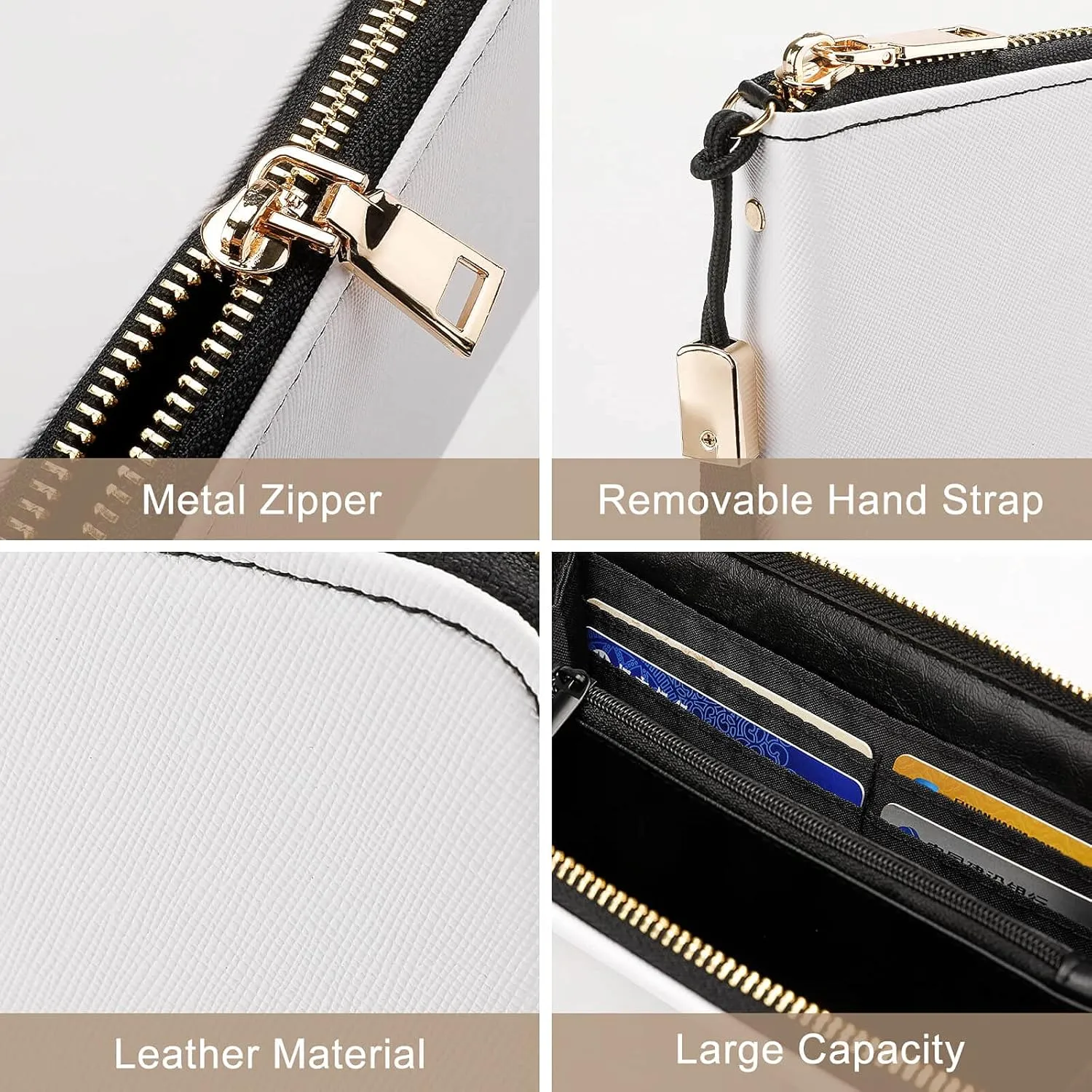 Women Men East Timor Flag Zipper Long Purse with Removable Wristlet Stylish PU Wallet Travel Clutch