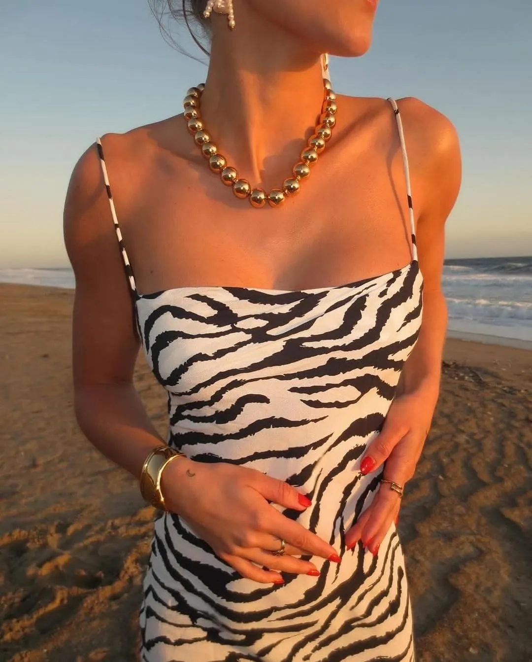 Women Polka Dot Summer Sundress Y2k V Neck Tie Back Spaghetti Strap Maxi Dress 2025 Slim Fit A Line Beachwear