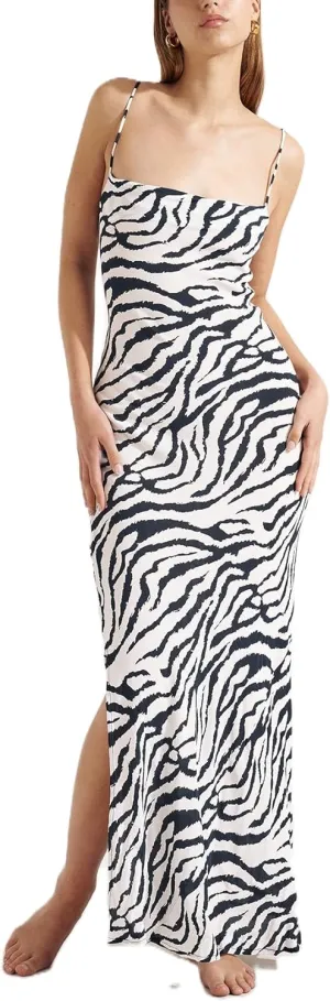 Women Polka Dot Summer Sundress Y2k V Neck Tie Back Spaghetti Strap Maxi Dress 2025 Slim Fit A Line Beachwear