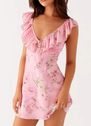 Women's Floral Summer Sweetheart Neck Tie Back Mini Dresses Backless Going Out Short Sundresses